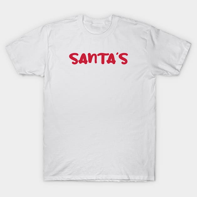 Santa's Minimalist T-Shirt by gabrielakaren